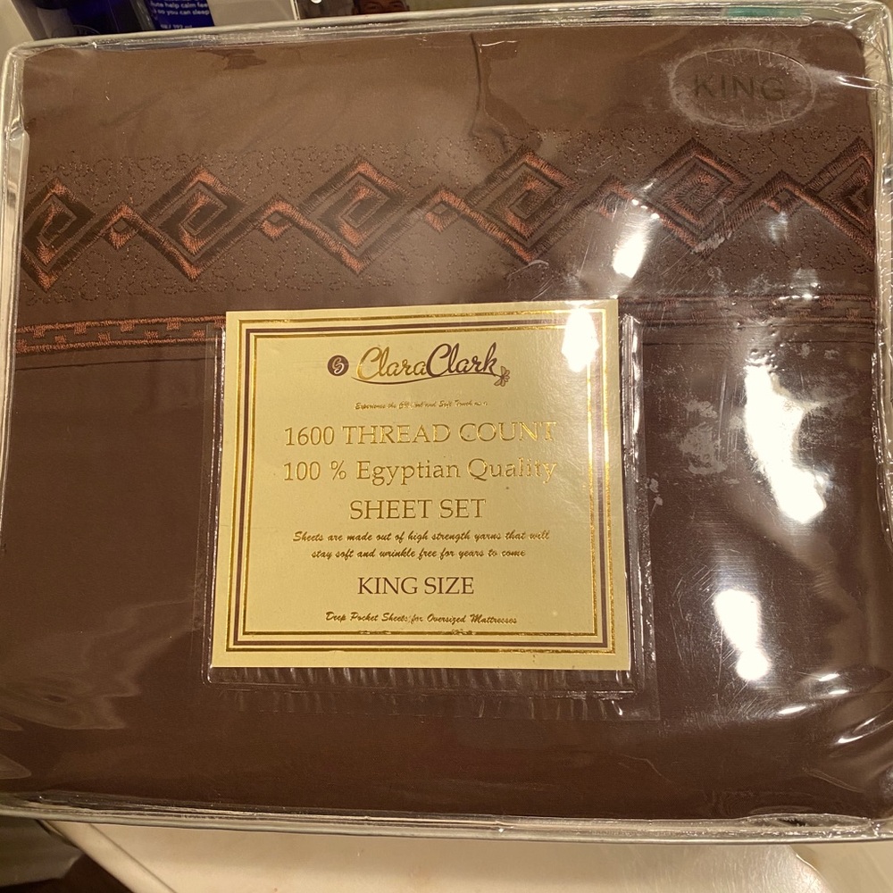 NEW🤗 1600 Thread Count King sheet set